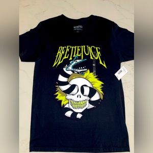 Beetlejuice Mens T-Shirt Beetle Juice Snake Skull NWT Size‎ Medium